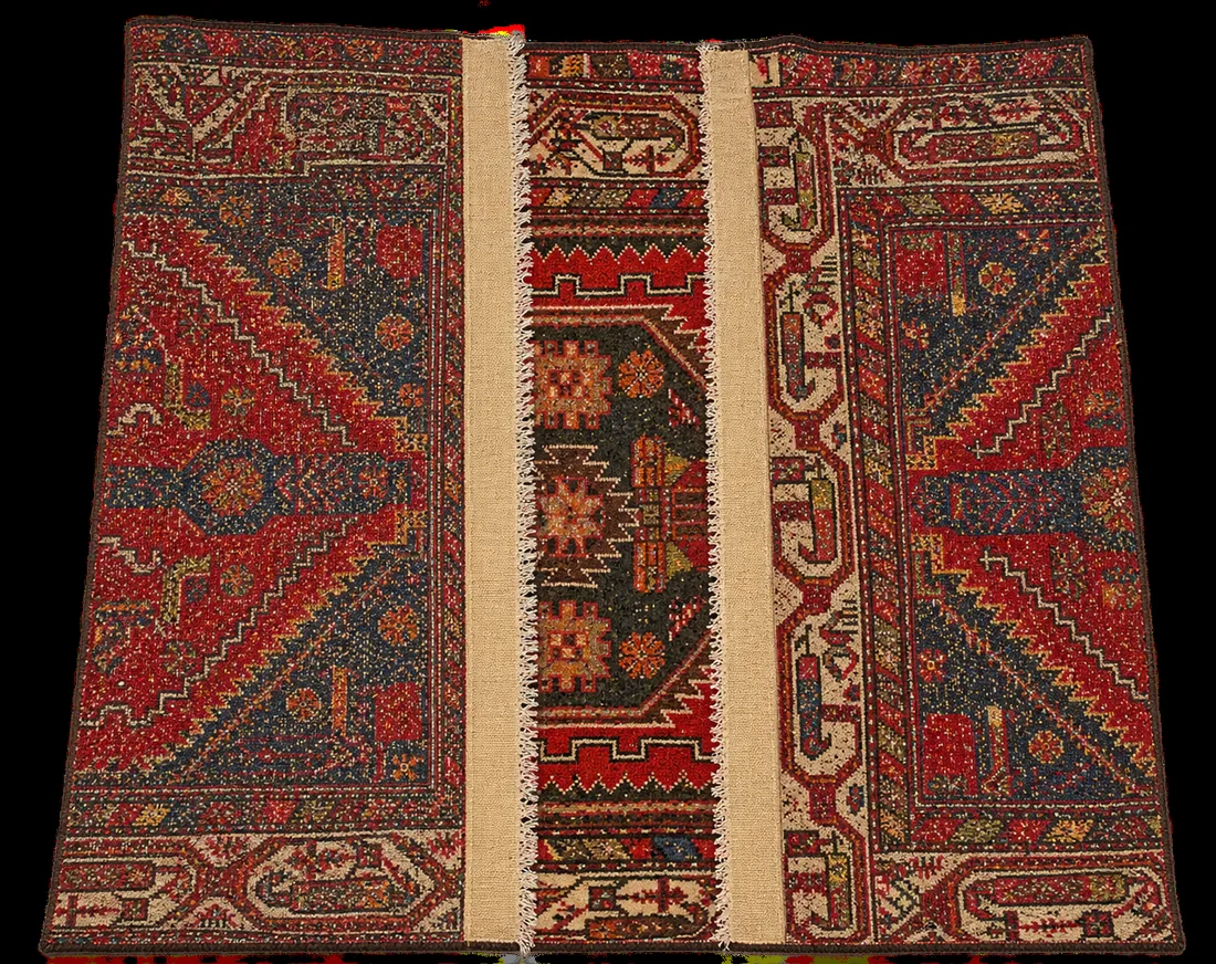 Persian carpet after professional restoration and repair